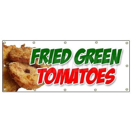 Signmission FRIED GREEN TOMATOES BANNER SIGN tomato deep fresh made B-120 Fried Green Tomatoes